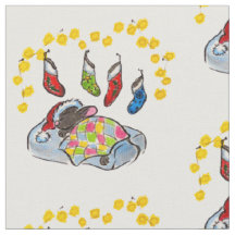 Christmas and New Year mouse with stockings