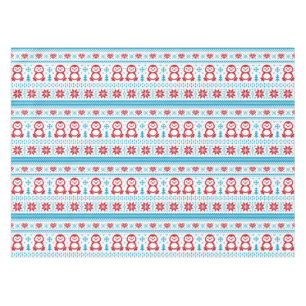 Christmas and Winter knitted pattern Tablecloth
