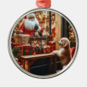 Christmas and Wishes Metal Ornament