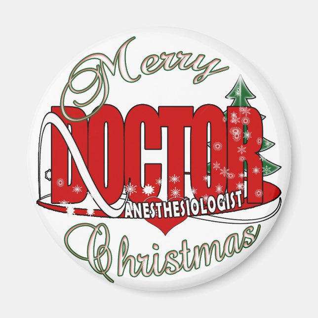 CHRISTMAS ANESTHESIOLOGIST MAGNET (Front)