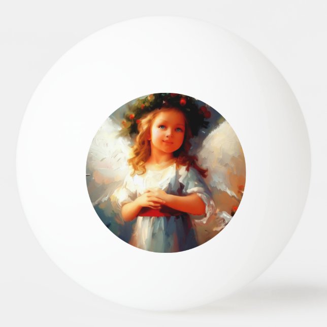 Christmas Angel (1) Ping Pong Ball (Front)