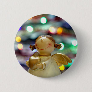Christmas Angel 2 Inch Round Button