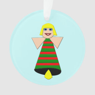 Christmas Angel Bell Acrylic Ornament