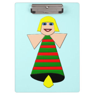 Christmas Angel Bell Clipboard