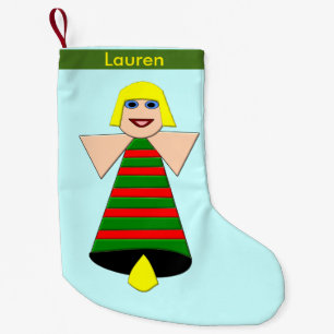 Christmas Angel Bell Custom Christmas Stocking