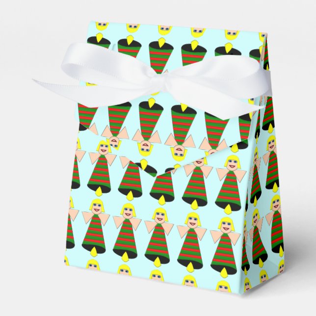 Christmas Angel Bell Favour Box (Front Side)