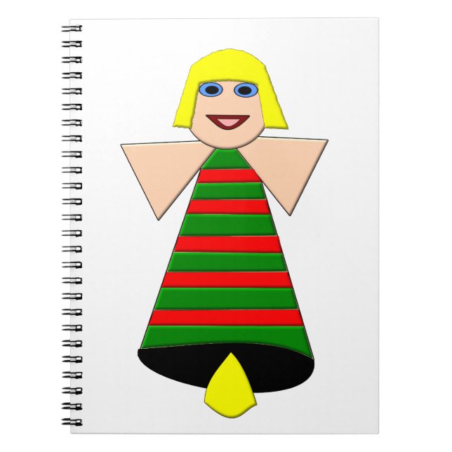 Christmas Angel Bell Notebook (Front)