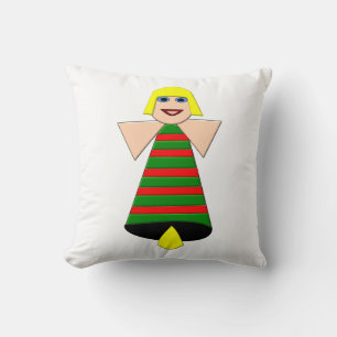 Christmas Angel Bell Pillow
