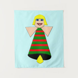 Christmas Angel Bell Tapestry