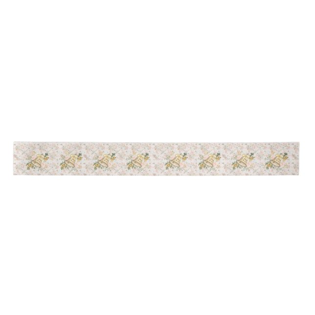 Christmas Angel bells  Satin Ribbon (Front)