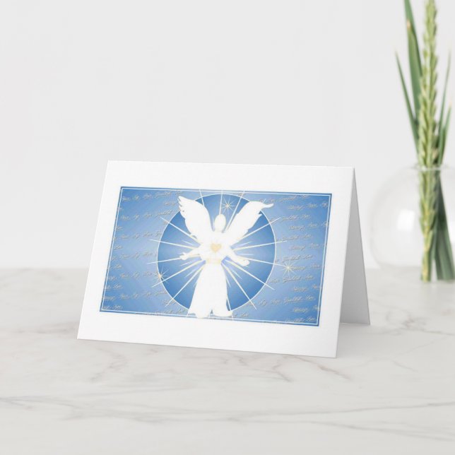 Christmas Angel Blessing Card (Front)