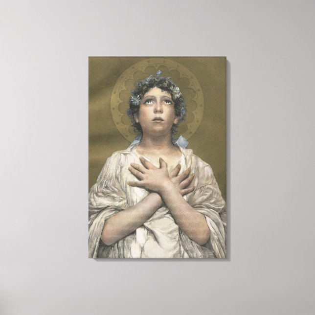 Christmas Angel (by Erulo Eroli) Canvas Print (Front)