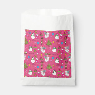 Christmas angel,deer and snowman favour bag