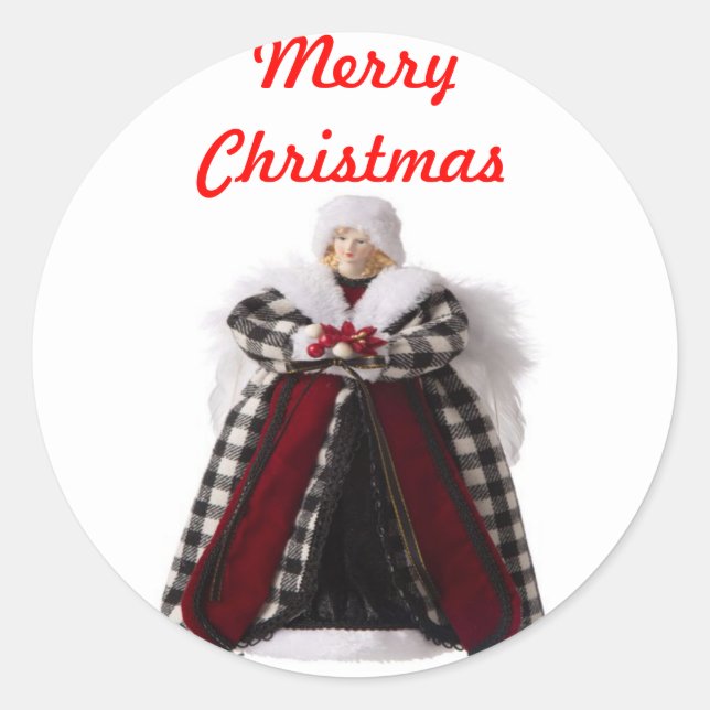 Christmas Angel Envelope Seals (Front)