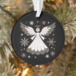 Christmas Angel Glitter Christian Xmas Religious Ornament