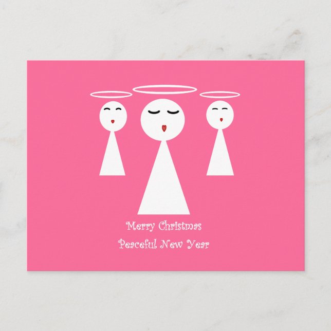 Christmas Angel Holiday Postcard (Front)