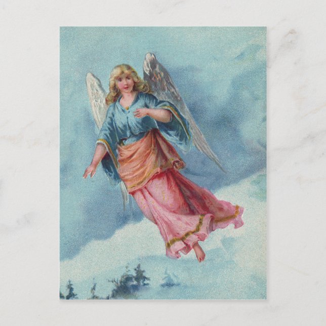 Christmas Angel Holiday Postcard (Front)