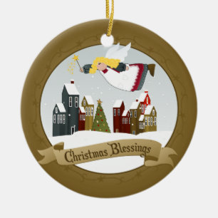 Christmas Angel Holiday Tree Ornament
