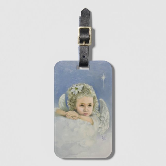 Christmas Angel Luggage Tag (Front Vertical)