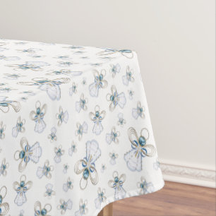 Christmas Angel of Faith Random Pattern Collage Tablecloth