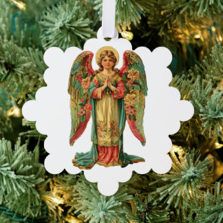 Christmas angel ornament card
