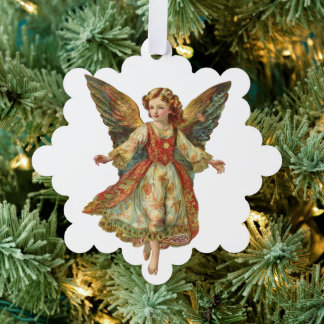 Christmas angel ornament card