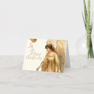 Christmas Angel & Ornaments  Holiday Card