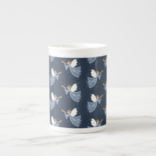 Christmas Angel Peace on Earth Holiday Heartfelt Bone China Mug