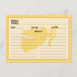 Christmas Angel Recipe Card