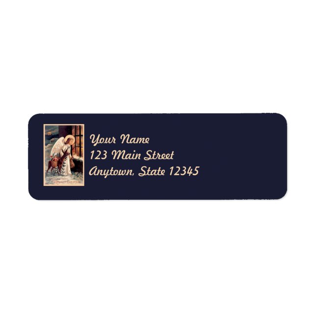 Christmas Angel Return Address Labels (Front)