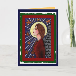 Christmas Angel & Stars - holiday card (2)
