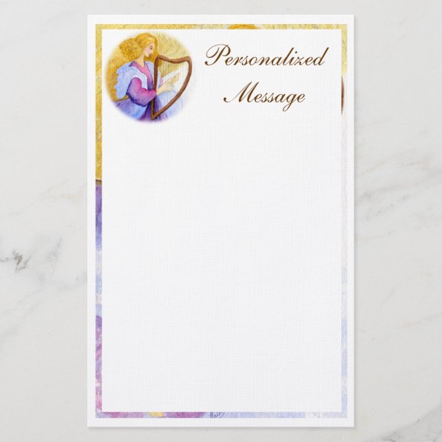 Christmas Angel Stationery (Front)