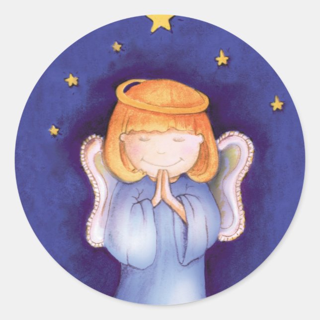 Christmas angel sticker (Front)