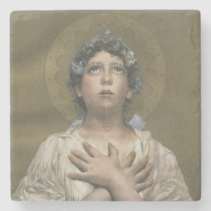 Christmas Angel  Stone Coaster