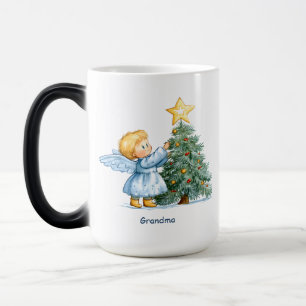 Christmas Angel Sweet Heartfelt Personalize Magic Mug