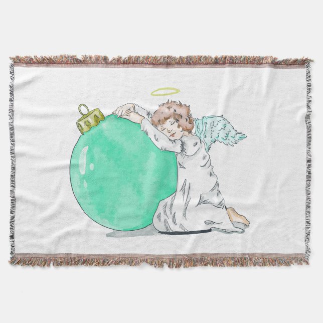 Christmas Angel throw blanket (Front)