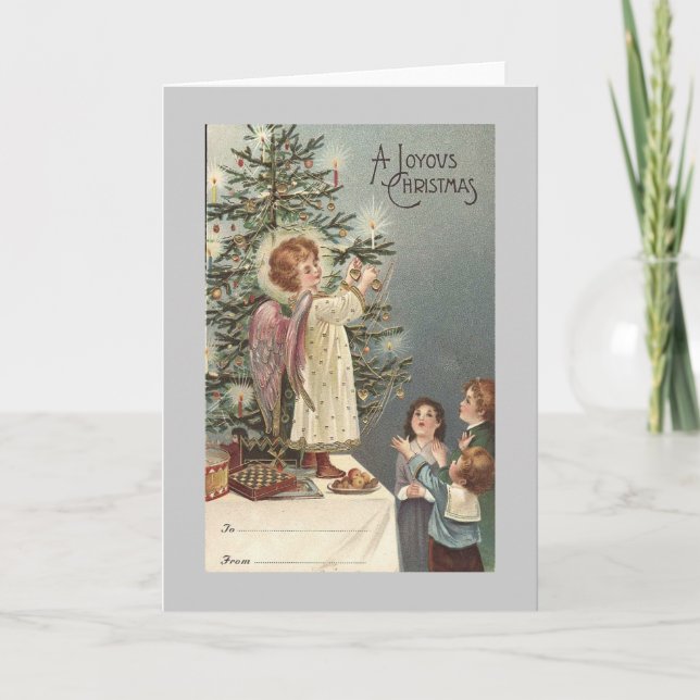 christmas angel vintage card (Front)