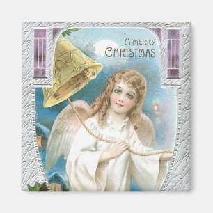 Christmas Angel with Bell Magnet