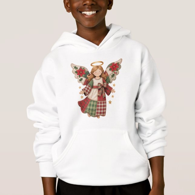 Christmas Angel with Golden Stars (Front)