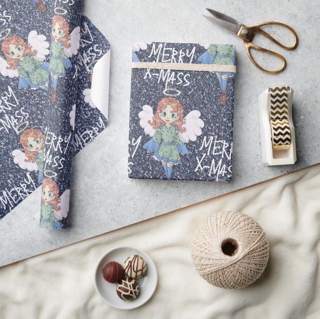 Christmas angel wrapping paper (Crafts)