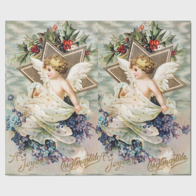 CHRISTMAS ANGEL WRAPPING PAPER (Seam)