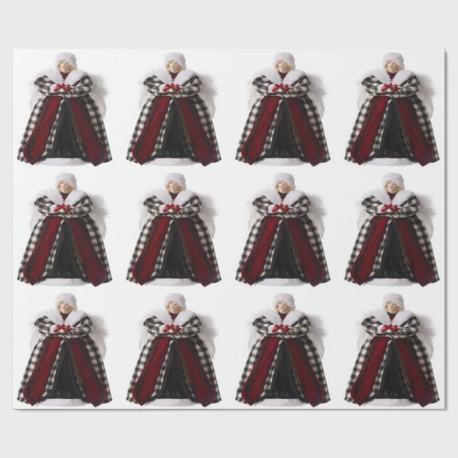 Christmas Angel Wrapping Paper (Flat)