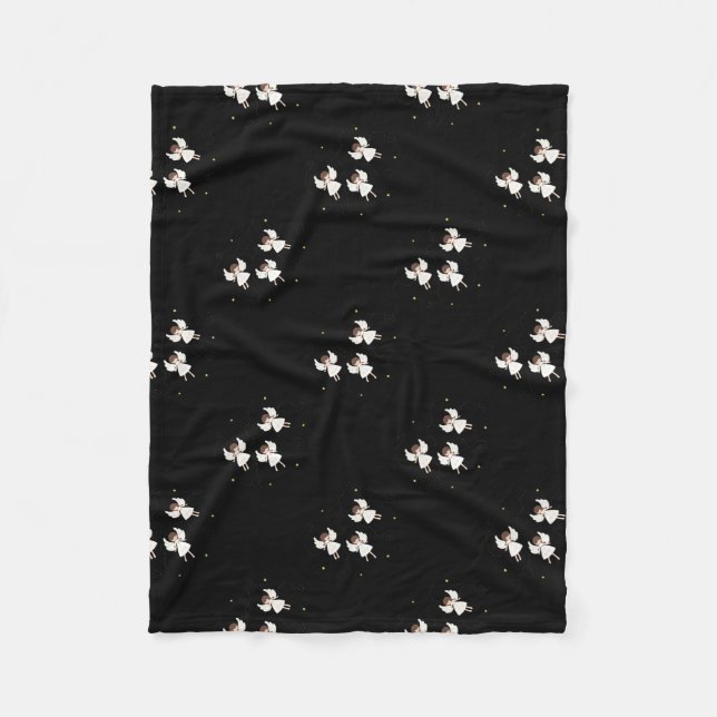 Christmas angels fleece blanket (Front)