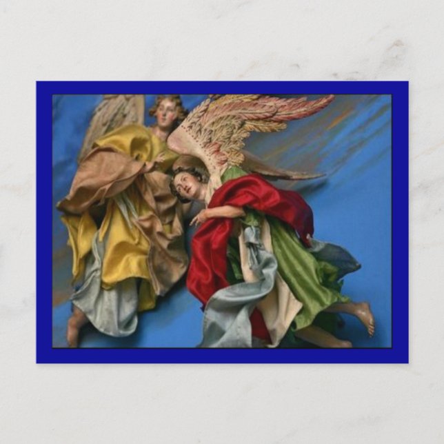 Christmas Angels Holiday Postcard (Front)