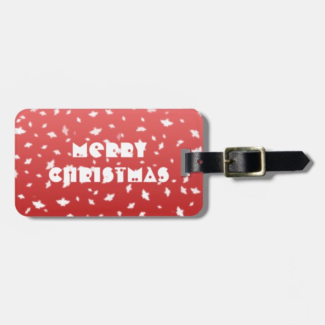 Christmas Angels Luggage Tag (Front Horizontal)