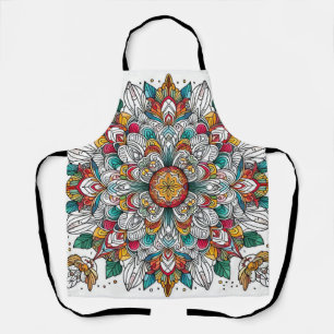 Christmas angels multicolor apron