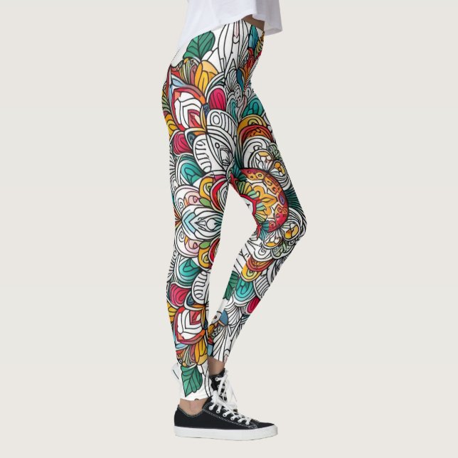 Christmas angels multicolor leggings (Right)
