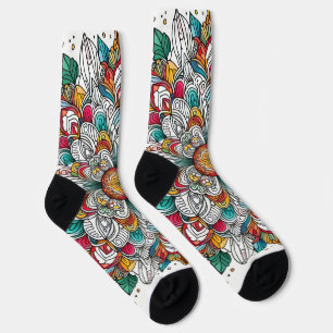 Christmas angels multicolor socks