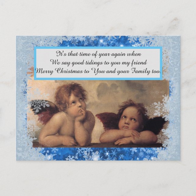Christmas Angels postcards (Front)