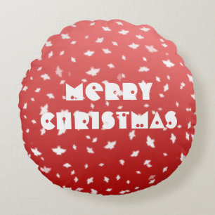 Christmas Angels Round Pillow